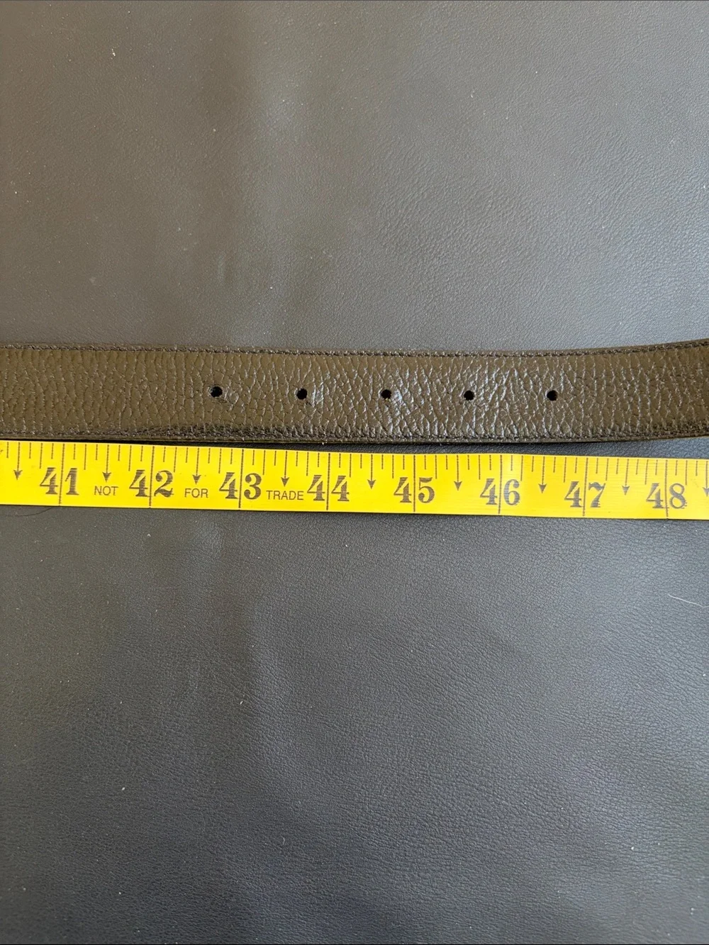 BOSS Hugo Boss Black Silver Logo Plaque Belt Unmarked Size